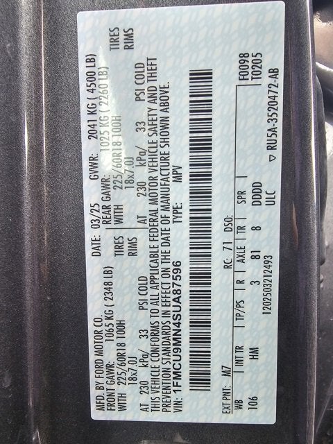 2025 Ford Escape ST-Line