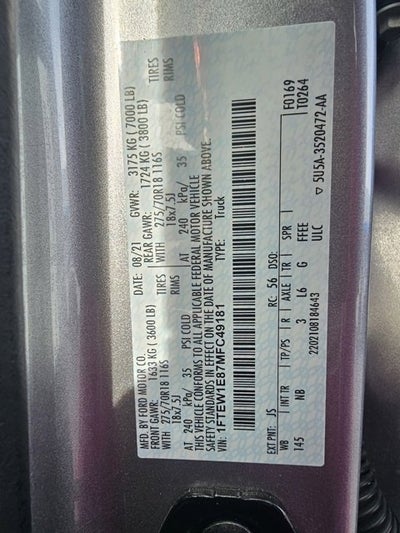 2021 Ford F-150 Tremor