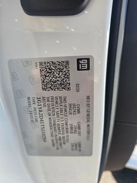 2026 Chevrolet Corvette Stingray 1LT