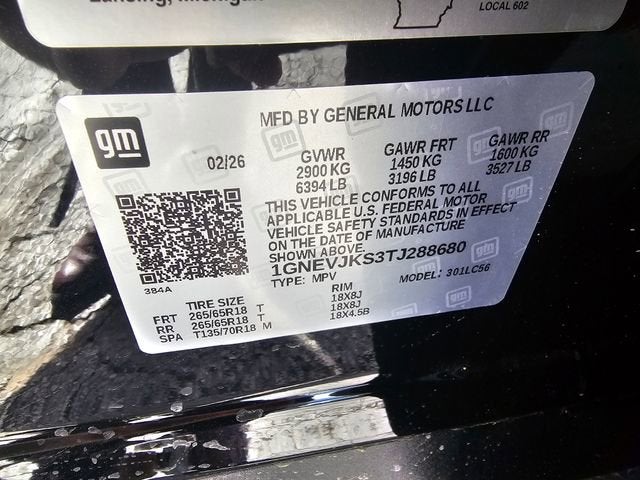 2026 Chevrolet Traverse Z71