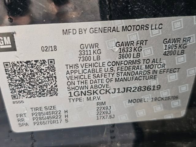 2018 Chevrolet Tahoe Premier