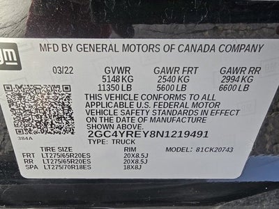 2022 Chevrolet Silverado 2500 HD High Country