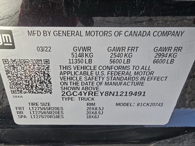 2022 Chevrolet Silverado 2500 HD High Country