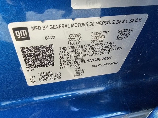 2022 Chevrolet Silverado 1500 ZR2