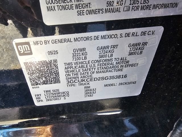 2025 Chevrolet Silverado 1500 Custom Trail Boss