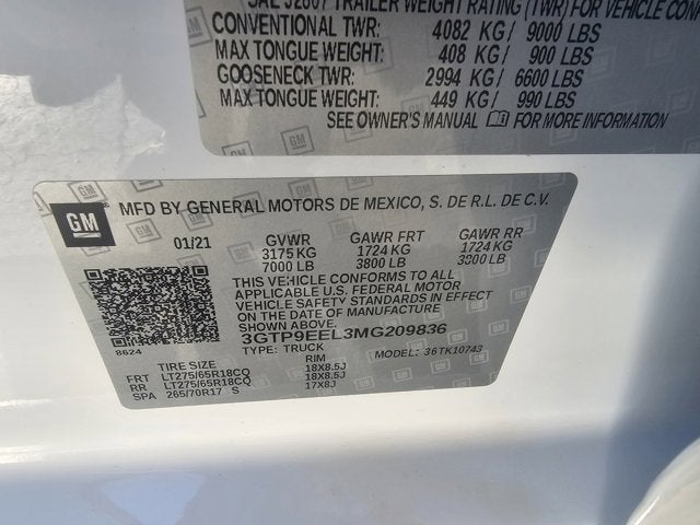 2021 GMC Sierra 1500 AT4