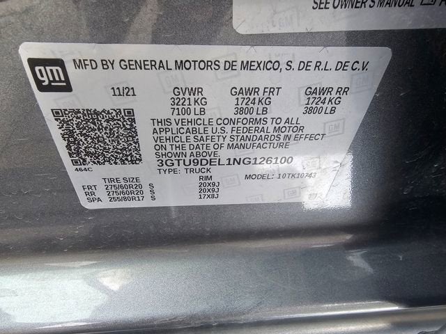 2022 GMC Sierra 1500 Limited SLT