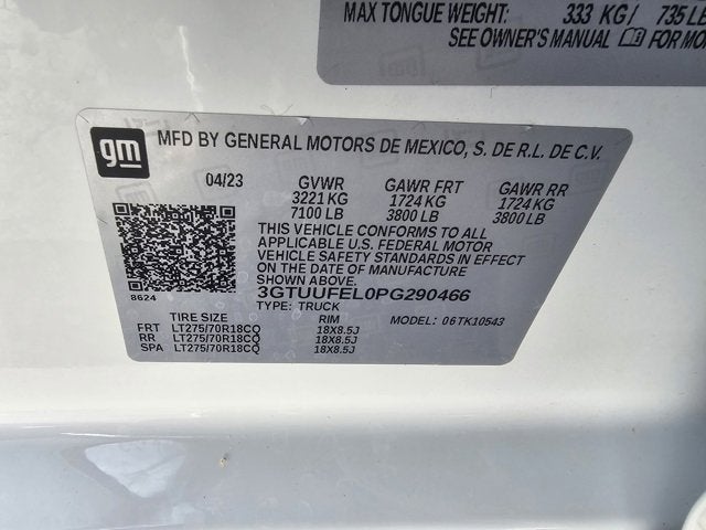 2023 GMC Sierra 1500 AT4X