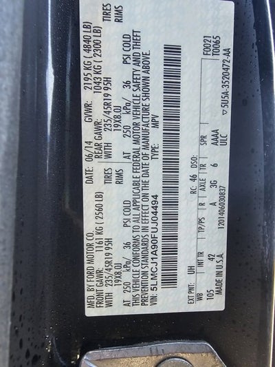 2015 Lincoln MKC Base