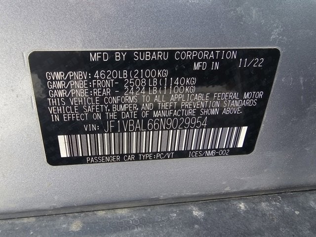 2022 Subaru WRX Limited