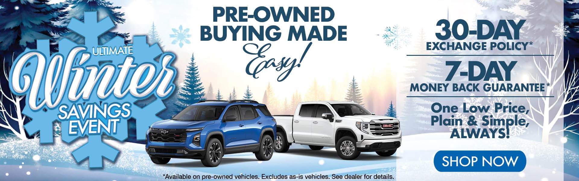Pre-owned vehicles